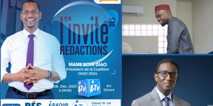 DIRECT MAME BOYE DIAO PRÉSIDENT DE LA COALITION DIAO 2024 FACE AUX