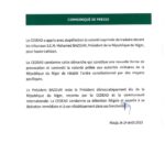 LA CEDEAO DÉNONCE UNE "NOUVELLE PROVOCATION" (DOCUMENT) 3 cedeao.jpg