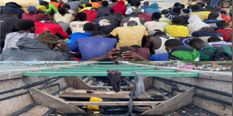 UNE PIROGUE ARRAISONNÉE AVEC PLUS DE 5O MIGRANTS CLANDESTINS 1 pirogue_755-9.jpg
