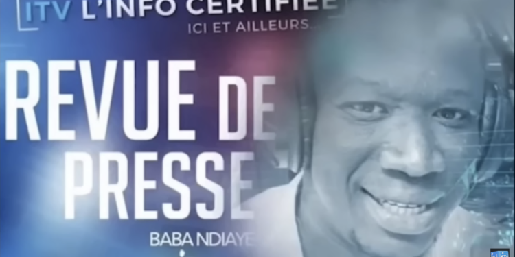 ITV : REVUE DE PRESSE IRADIO DU MERCREDI 25 OCTOBRE 2023 AVEC BABA NDIAYE