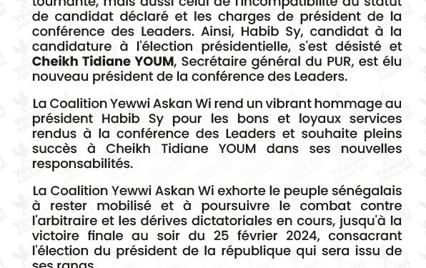 LA CONFÉRENCE DES LEADERS CHANGE DE PRÉSIDENT 1 yaw-2.jpg