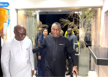 Entretien spécial : les images de l’arrivée du candidat de la Coalition Gadio 2024 à Emedia