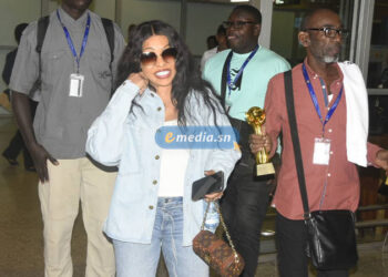 Aibd : Retour en images sur l’arrivée de Viviane Chidid avec ses deux trophées à Diass