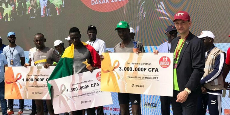 Marathon Eiffage : Le Kényan Kipiego vainqueur devant la surprise sénégalaise, Mor Fall 1 Marathon Eiffage : Le Kényan Kipiego vainqueur devant la surprise sénégalaise, Mor Fall