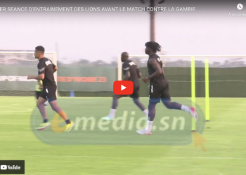 Can 2023 : Dernière séance d’entrainement des Lions avant d’affronter les Scorpions de la Gambie