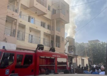 Urgent : Une dibiterie prend feu à Derklé