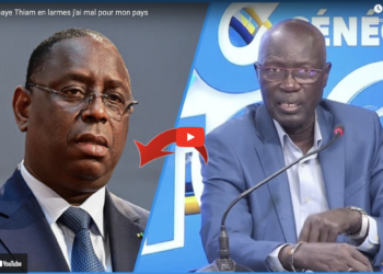 Report de la présidentielle : «  j’ai mal pour mon pays » (Pr Mbaye Thiam au bord des larmes)