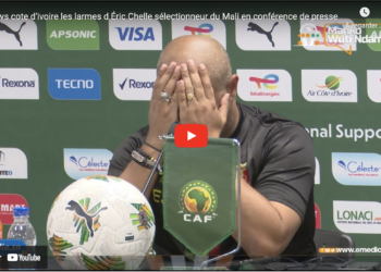 Mali vs Côte d’Ivoire : les larmes d’Éric Chelle, sélectionneur du Mali en conférence de presse