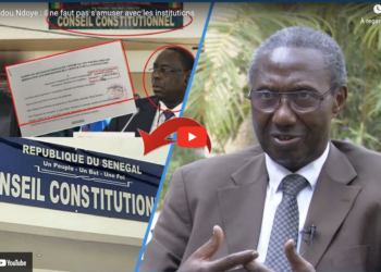 Me Doudou Ndoye : « Pourquoi il ne faut pas s’amuser avec les institutions »