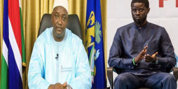 Présidentielle 2024 au Sénégal : Le Président Gambien, Adama Barrow fécilite Bassirou Diomaye Faye
