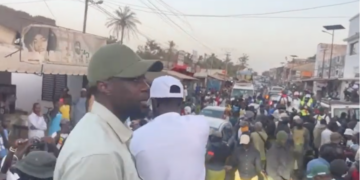 ?|Direct| Retour du président Ousmane Sonko avec son candidat en Casamance