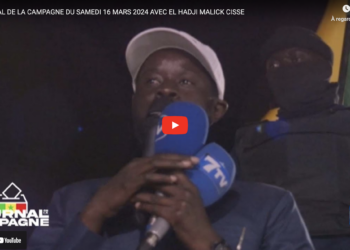 Journal de la campagne du samedi 16 mars 2024 avec El Hadji Malick Cissé