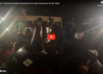 Campagne électorale : Liesse populaire pour accueillir Ousmane Sonko à 4 heures du matin à Saint-Louis