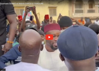 Campagne électorale : Rencontre notable entre Ousmane Sonko et Malick Gakou à Tivaouane