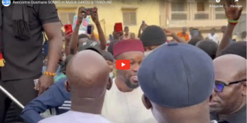 Campagne électorale : Rencontre notable entre Ousmane Sonko et Malick Gakou à Tivaouane