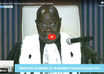 Prestation de serment du président de la République : Le discours du Président du Conseil constitutionnel, Mamadou Badio Camara