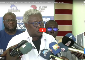 « Dans le monde,  il y a un milliard 400 000 fumeurs qui tuent un million 200 000  non-fumeurs » (Pr Abdoul Aziz Kassé)