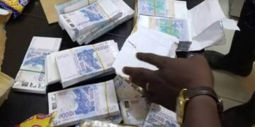Thiès :  Des billets noirs d’une contrevaleur de près de 315 millions de francs CFA saisis par la Douane 