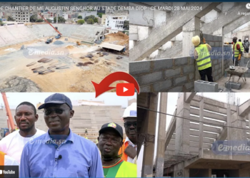 Stade Demba Diop : Visite de chantier du Président de la Fédération sénégalaise de football, Me Augustin Senghor