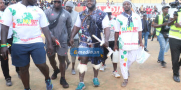 Arène Nationale : Les images de l’arrivée de Eumeu Sène