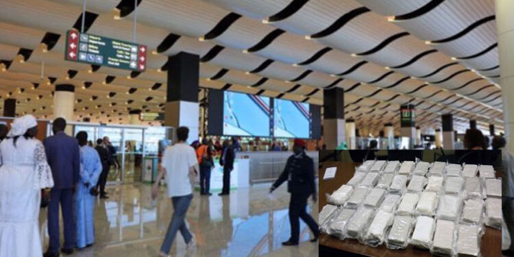 Nouvelle saisie de cocaïne à l’AIBD : Une contrevaleur estimée à plus de 3 milliards FCFA 1 Nouvelle saisie de cocaïne à l’AIBD : Une contrevaleur estimée à plus de 3 milliards FCFA