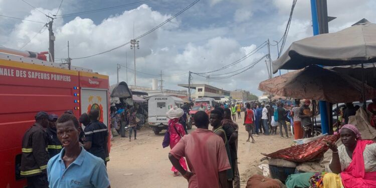 Accident grave devant le marché syndicat de Pikine 1 Accident grave devant le marché syndicat de Pikine