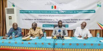 Ziguinchor : Le MMESS et le conseil départemental mutualisent leurs expériences pour le financement 1 Ziguinchor : Le MMESS et le conseil départemental mutualisent leurs expériences pour le financement