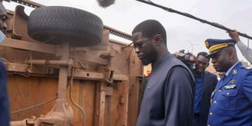 Autoroute à péage : Le président Diomaye Faye tombe sur un accident à Mbao (images)