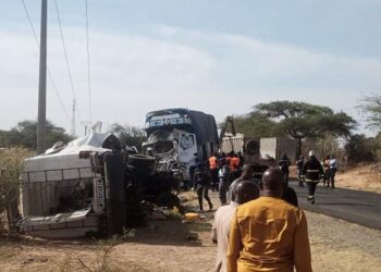 Axe Mbour – Fatick : Une collision entre deux camions a fait deux morts