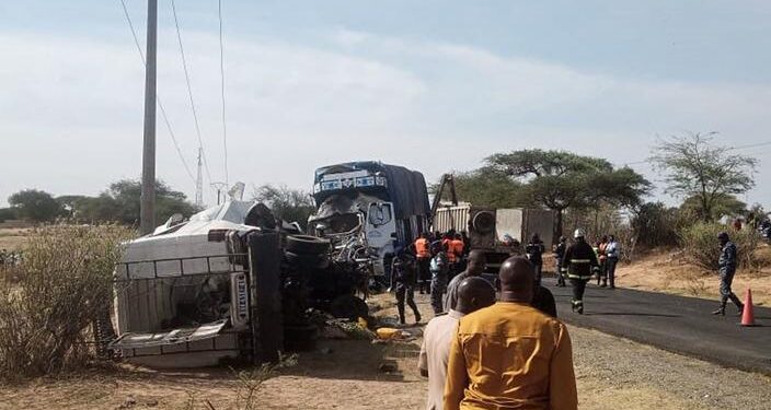 Axe Mbour – Fatick : Une collision entre deux camions a fait deux morts