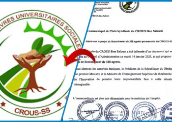 328 agents menacés de licenciement : l’intersyndicale du CROUS Sine Saloum alerte