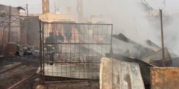 Incendie au marché central d’Ourossogui : une trentaine de magasins ravagés