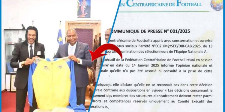 La Fédération Centrafricaine de Football conteste la nomination de Rigobert Song comme sélectionneur 1 La Fédération Centrafricaine de Football conteste la nomination de Rigobert Song comme sélectionneur