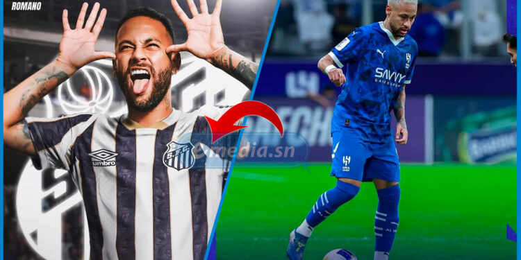 Neymar et Al-Hilal se séparent, le Brésilien retourne à Santos