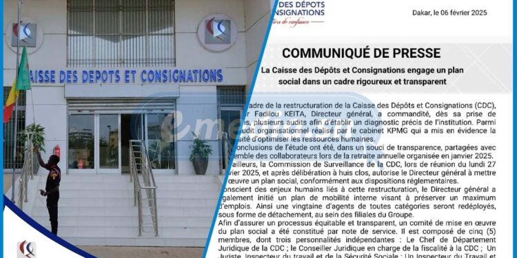 La Caisse des Dépôts et Consignations engage un plan social dans un cadre rigoureux et transparent.