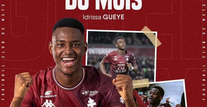 Idrissa Gueye, révélation du FC Metz, élu joueur du mois 1 FB IMG 1741092321366