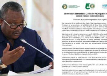 Tensions en Guinée-Bissau : la mission de la CEDEAO contrainte de quitter Bissau après des menaces d'expulsion du président Embaló 1 IMG 20250302 WA0077