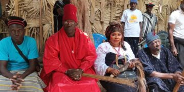 Intronisation de sa Majesté Maan Koudiossobo Diatta, 18e roi de Kalobone, lors de la cérémonie du Buyuchene 3 FB IMG 1743513575266