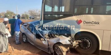 5 morts et 2 blessés dans une collision entre un bus Dem Dikk et une Peugeot 406 sur l'axe Linguère-Matam 4 FB IMG 1743678958687