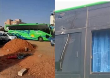 Ziguinchor : un bus de la compagnie Mashallah Transport, dirigée par Houreye Thiam, caillassé par des transporteurs routiers — la police intervient <br> 1 InCollage 20250422 094004279