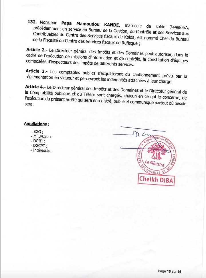 Impôts et Domaines : vaste mouvement d’affectations à travers le pays 17 fb img 17471286883007756495400046898564