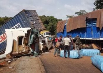 Kaffrine : cinq blessés dans une collision entre un camion malien et un véhicule de transport 9 FB IMG 1749823046108