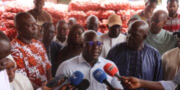 Tournée d’inspection : les marchés sont bien approvisionnés à l’approche des grandes fêtes religieuses, selon les services du ministère du Commerce. 3 IMG 20250702 WA0164