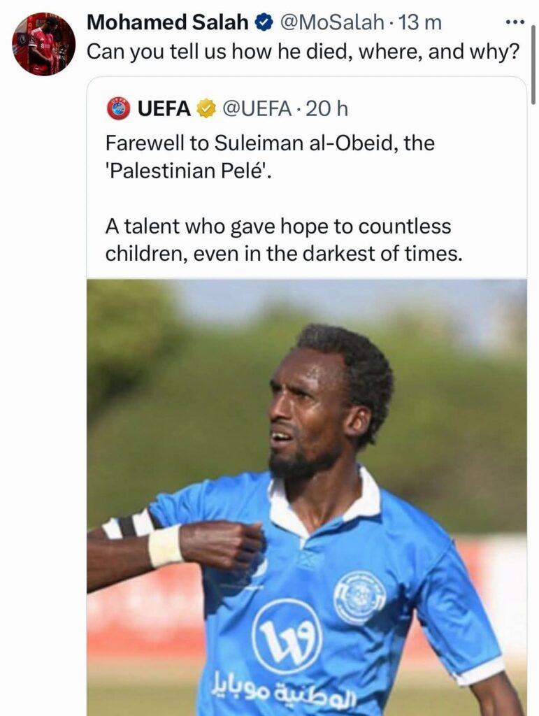 Mohamed Salah interpelle l'UEFA sur la mort du "Pelé palestinien"<br> 2 fb img 17547610239518209661328101519080