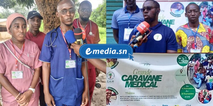 Ziguinchor : Une caravane médicale au chevet des populations vulnérables 1 InCollage 20250914 185209835