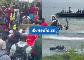 Dakar : une pirogue de migrants échoue près de la mosquée de la Divinité 1 InCollage 20250916 131607892