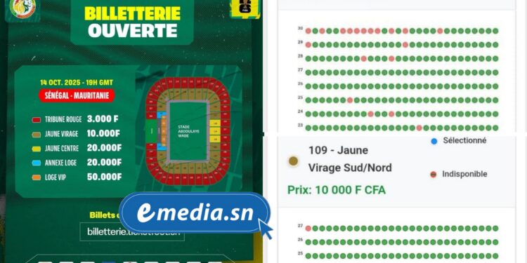 Sénégal–Mauritanie : les chiffres officiels contredits, des billets invendus et une polémique qui enfle 1 InCollage 20251011 114940064