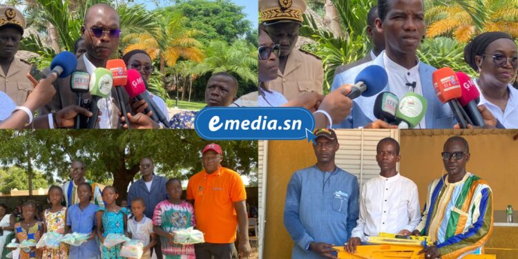 Diembéring : 6 000 élèves dotés de kits scolaires pour renforcer l’équité éducative 1 InCollage 20251027 102731268