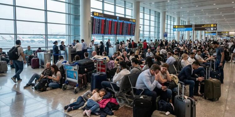 Des pèlerins sénégalais bloqués à Dubaï après la fermeture des espaces aériens dans le Golfe 1 FB IMG 1772484686324