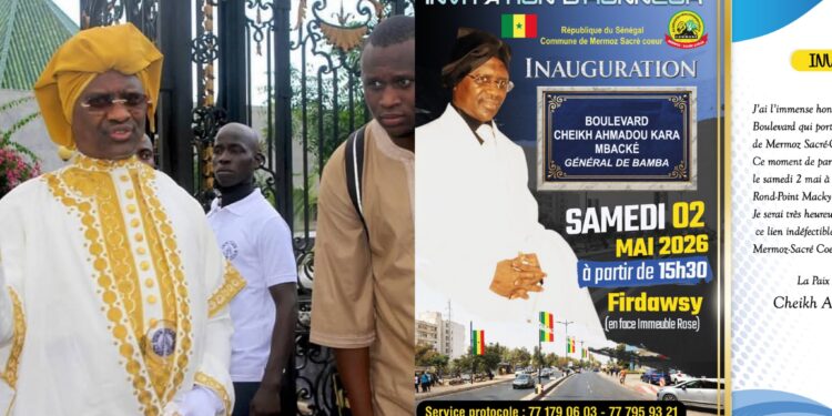 Mermoz Sacré-Cœur : inauguration d’un boulevard au nom de Cheikh Ahmadou Kara Mbacké prévue le 2 mai 2026